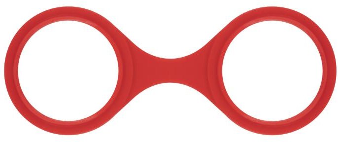EasyToys Online Only - Flexible Silikon-Handschellen - Rot