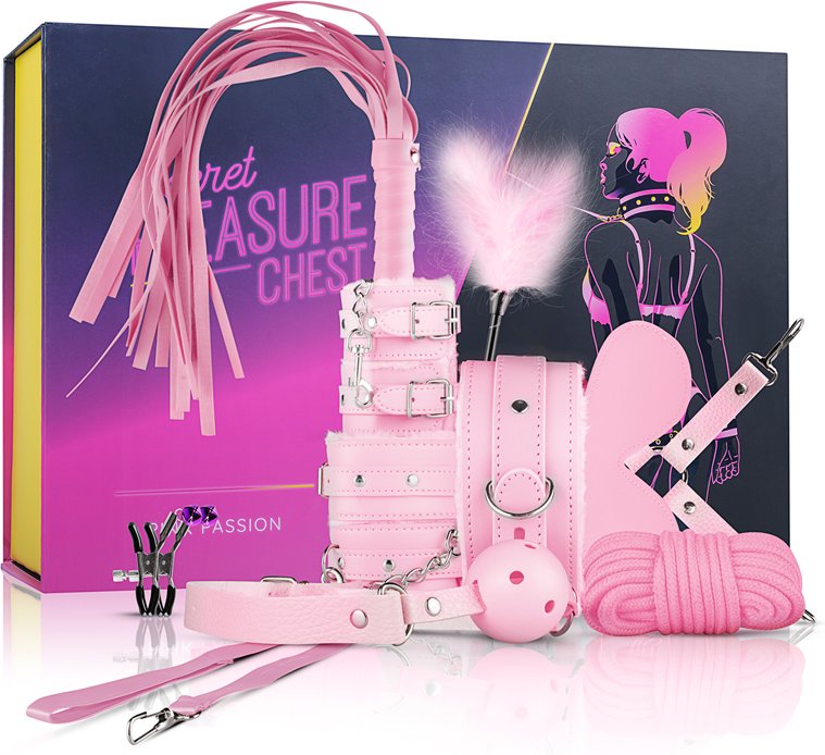 Secret Pleasure Chest »Pink Pleasure« BDSM Set