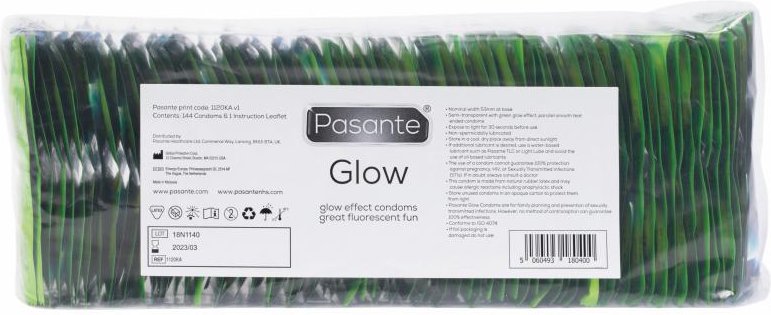 Pasante Glow Großpackung Kondome - 144 Stück