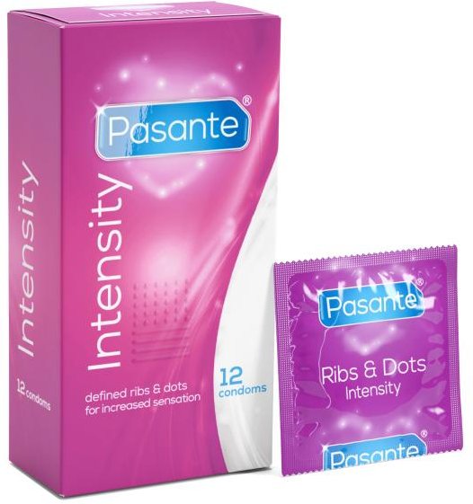 Pasante – Ribs & Dots Kondome – 12 Stück