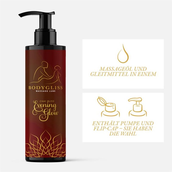BodyGliss - Massageöl und Gleitmittel in einem Chai Bliss - 150 ml