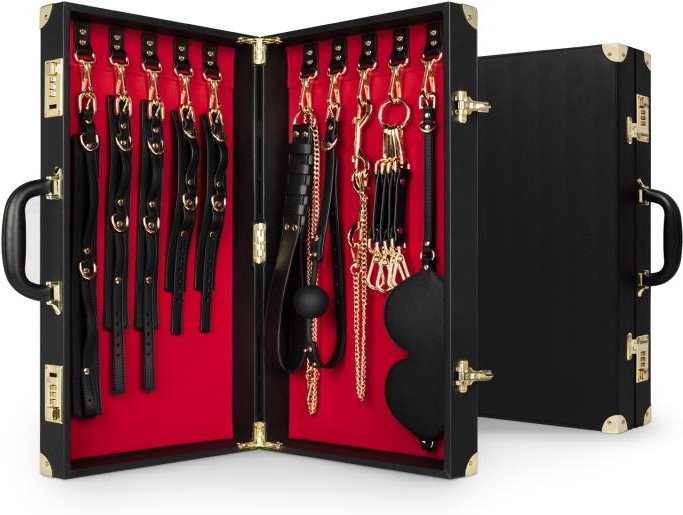 Bedroom Fantasies - Bondage-Koffer 13 Teile - PU-Leder