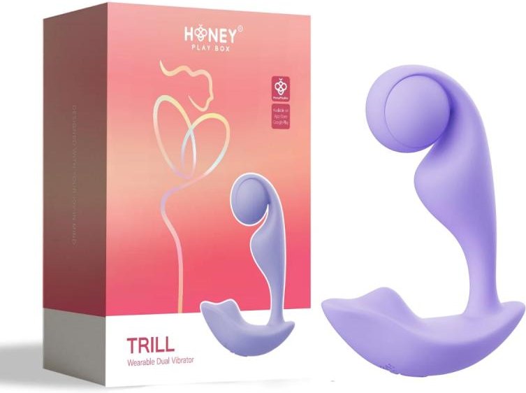 HoneyPlayBox – Trill Tragbarer Druck-Vibrator – Lila