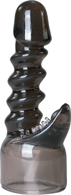 Aufsatz in Schwarz mit realistischer Eichel