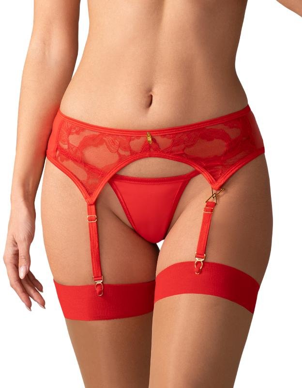 Obsessive - Aliosa Strumpfhaltergürtel - Rot