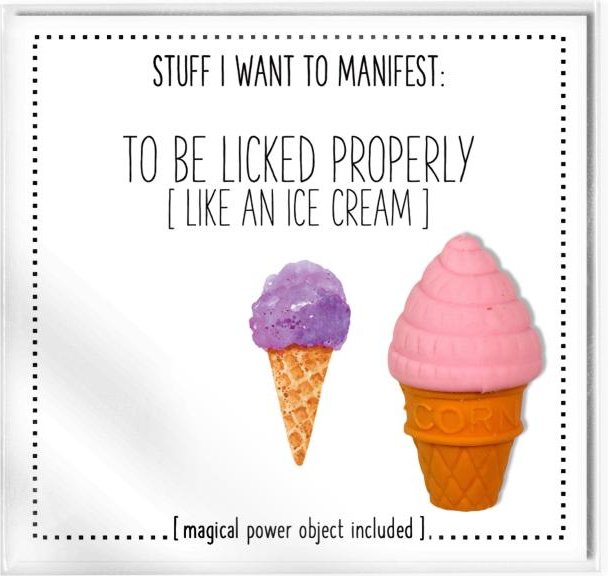 WARM HUMAN – Manifest-Karte – To Be Licked Properly