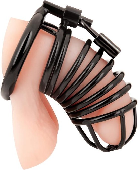 Blueline - Deluxe Chastity Cage Black