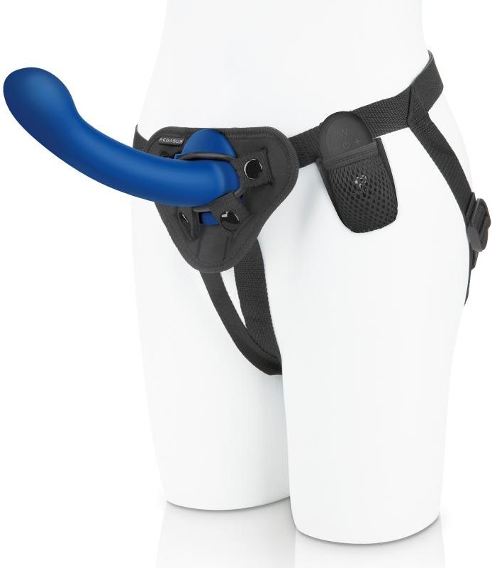 Pegasus - 8? Remote Control P-Spot G-Spot Silicone Peg with Harness Include