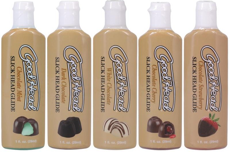 Doc Johnson - GoodHead Slick Head Glide Schokolade - 5er-Pack 30 ml