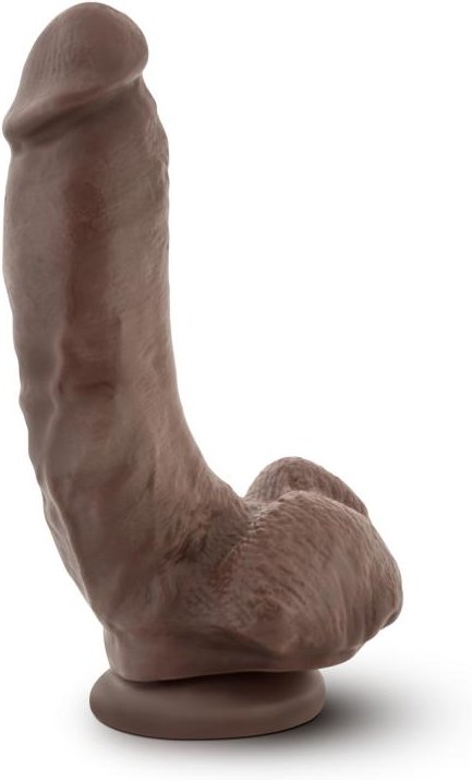 Dr. Skin »Mr. Mayor« Realistischer Dildo mit Saugnapf - 22,8 cm - Schokoladenbraun