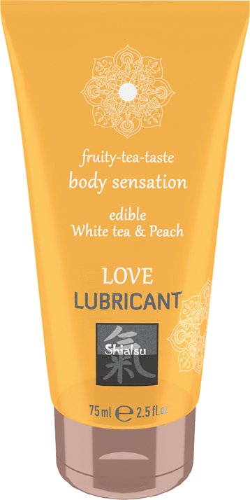 Shiatsu »White tea & Peach Love« Gleitgel mit Geschmack 75ml