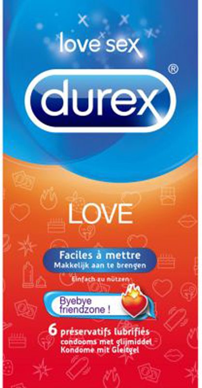 Durex Emoji Love Kondome - 6 Stück