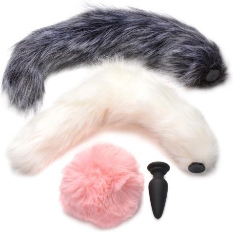 TAILZ - Snap-On Analplug mit 3 Wechselbaren Schwänzen