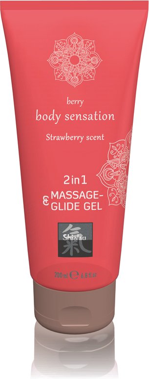 Shiatsu »Erdbeere« 2 in 1 Massage- und Gleitgel 200ml