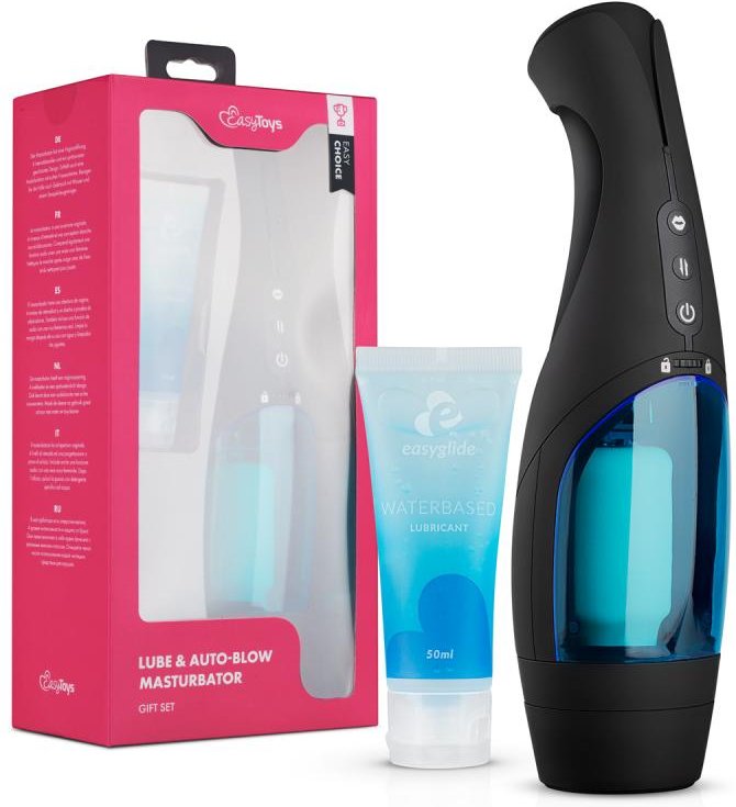 Easy Choice Masturbator mit Stoßfunktion & Gleitgel Set