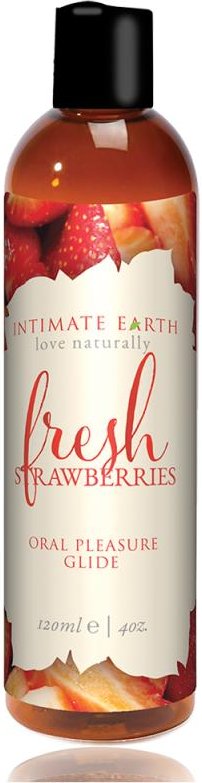 Intimate Earth - Natural Flavors Glide Fresh Strawberries 12