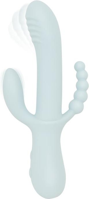 Thumbnail - Good Vibes Only - Triple Stimulation Vibe - Soft Silicone - Blau