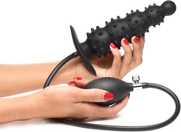 Master Series Analdildo mit Aufblasfunktion