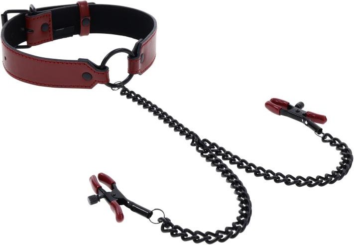 Sportsheets - Saffron Collar with Nipple Clamps