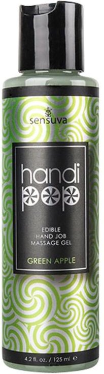 Sensuva - Handipop Handjob Massagegel Grüner Apfel - 125 ml