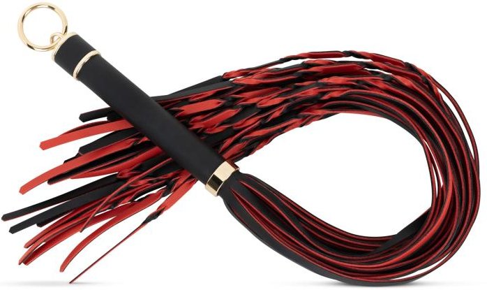 Fetish Collection - Flogger 64 cm - Rot und Schwarz
