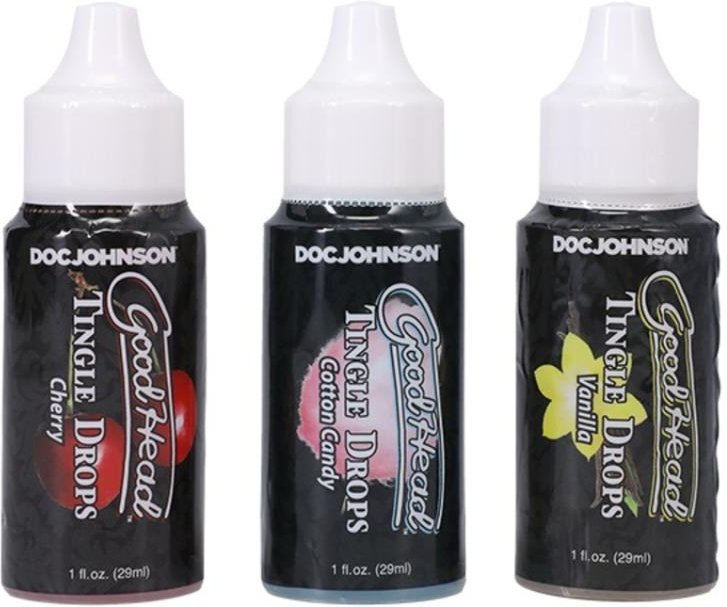 Doc Johnson - GoodHead Tingle Drops 3 Geschmacksrichtungen - 29 ml