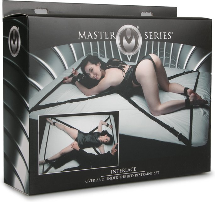Master Series »Interlace« Bett Restraint-Set