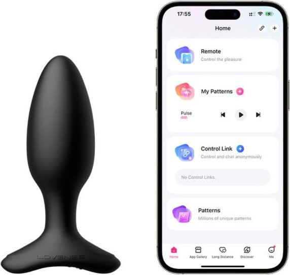 Lovense - Hush 2 Vibrationsbuttplug Mit App - Schwarz