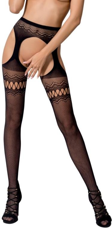 Passion – S013 Strip Strumpfhose – Schwarz