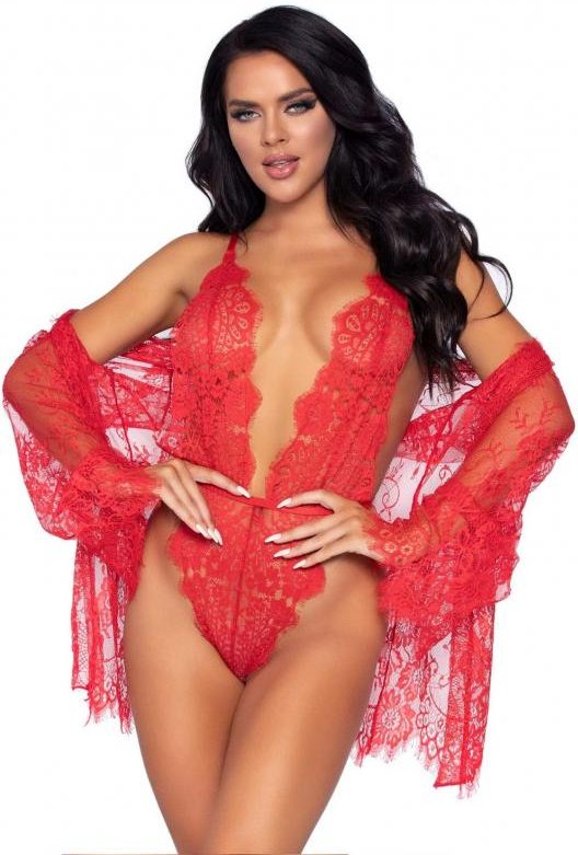 Leg Avenue »Cosmeta« Body & Kimono Set