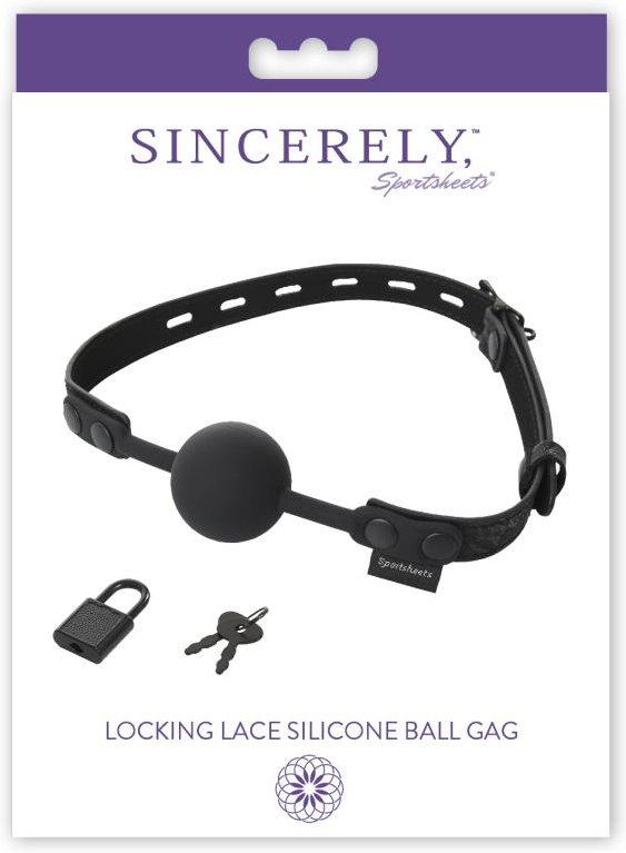 Sportsheets - Sincerely Locking Lace Silicone Ball Gag