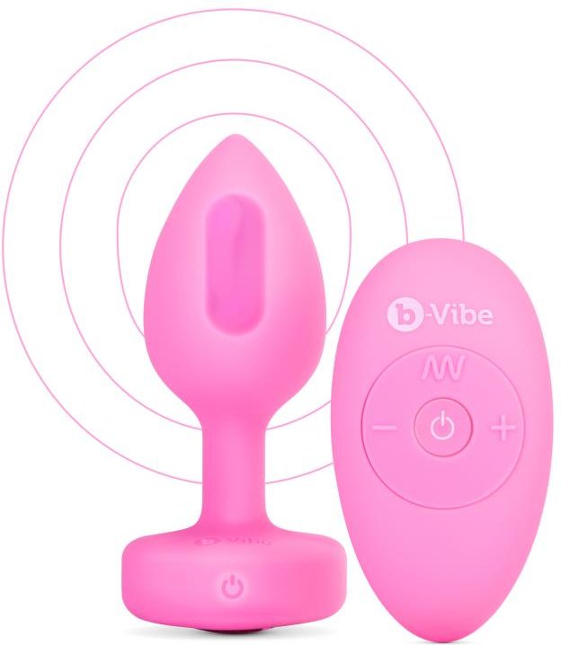 B-Vibe - Vibrating Heart Plug S/M Pink