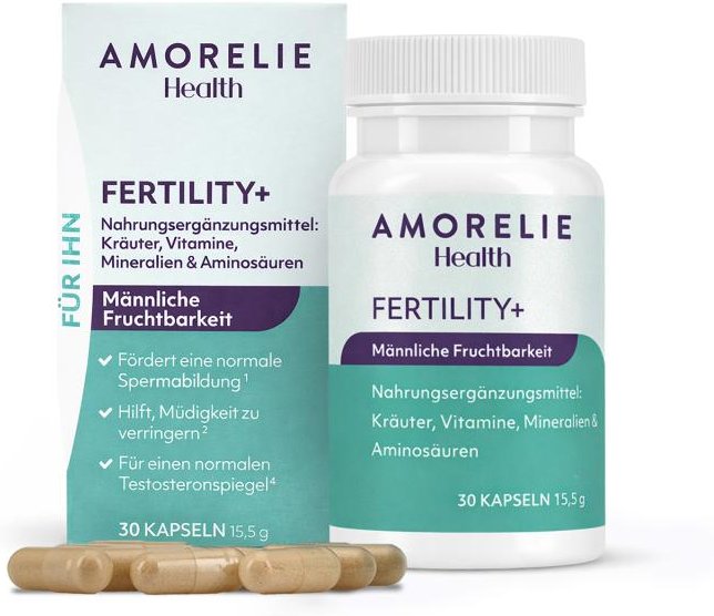 AMORELIE Health »Fertility+« für Ihn – 30 Kapseln