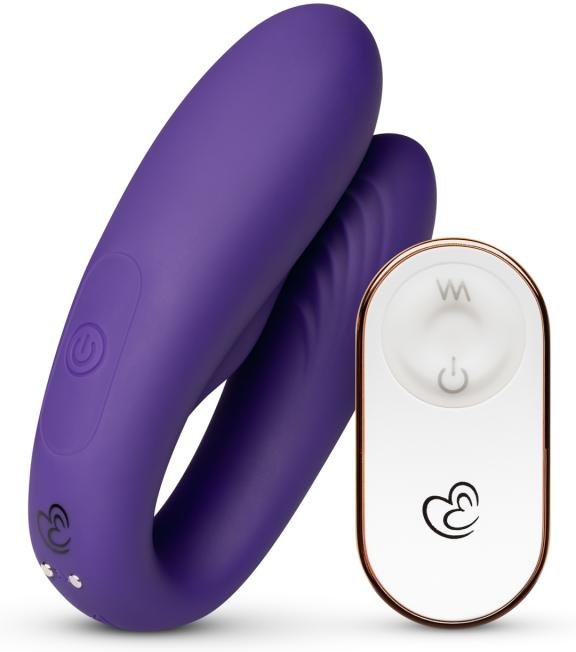 Paarvibrator mit Fernbedienung - Lila