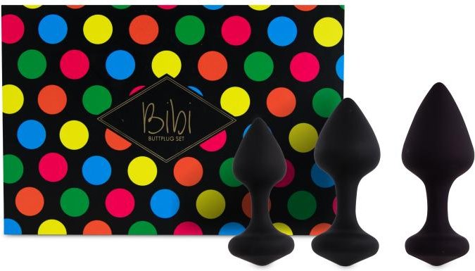 FeelzToys - Bibi Butt Plug Set 3 Stück - Schwarz