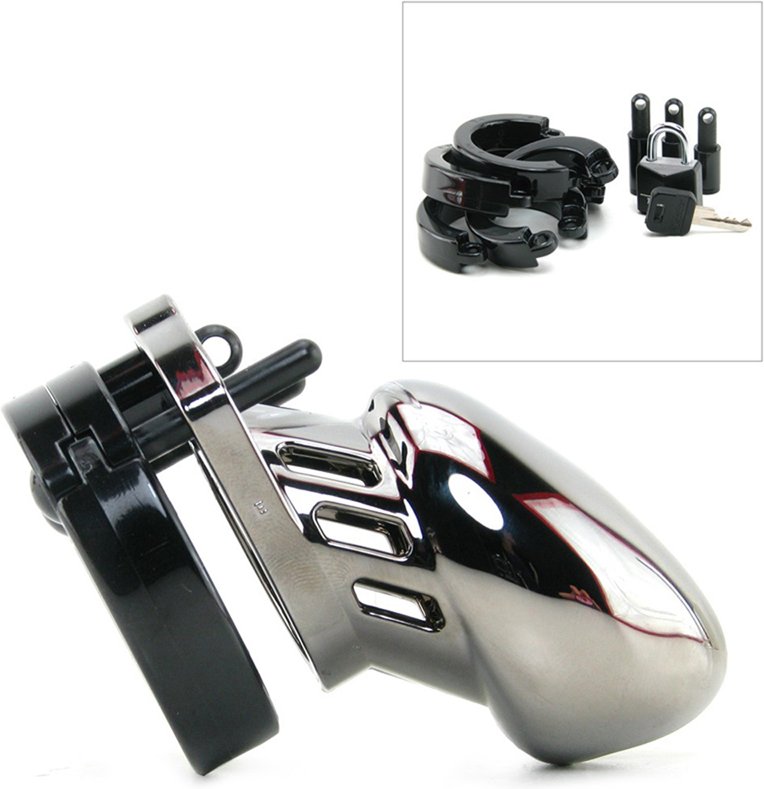 CB-6000S Keuschheitskäfig - Chrom - 35 mm