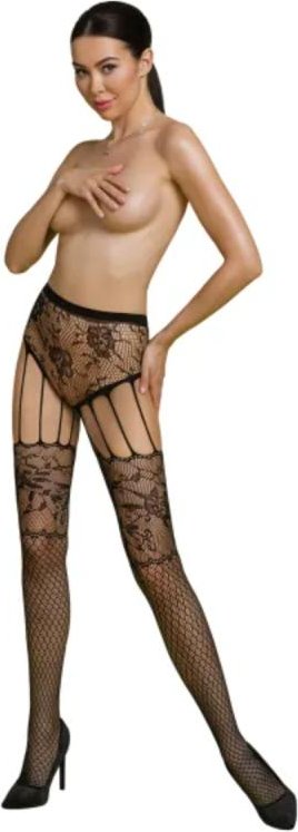 Passion ECO - S004 Bodystocking - Schwarz