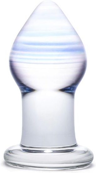 Glas - Amethyst Rain Glass Butt Plug