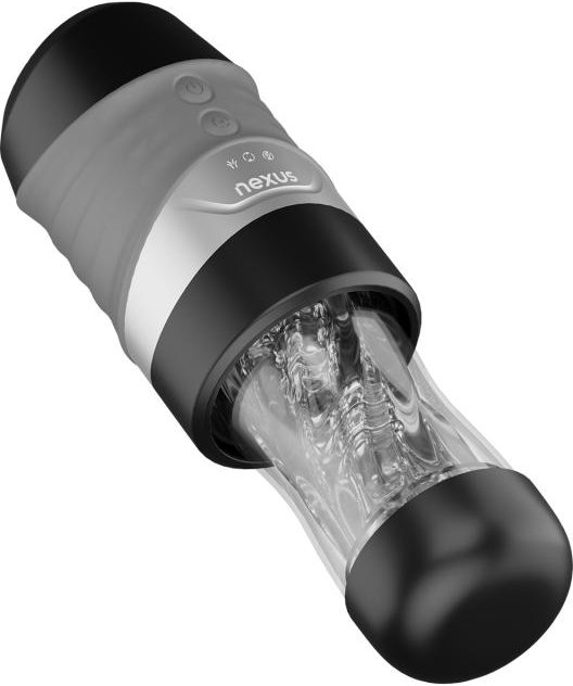 Nexus – Alpha Surge Masturbator mit Rotation & Saugfunktion – Schwarz