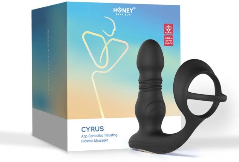 HoneyPlayBox – Cyrus Stoß-Prostata Vibrator – Schwarz