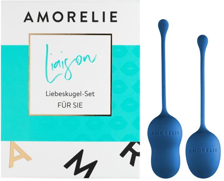 AMORELIE »Liaison 2.0« Blau Liebeskugel-Set