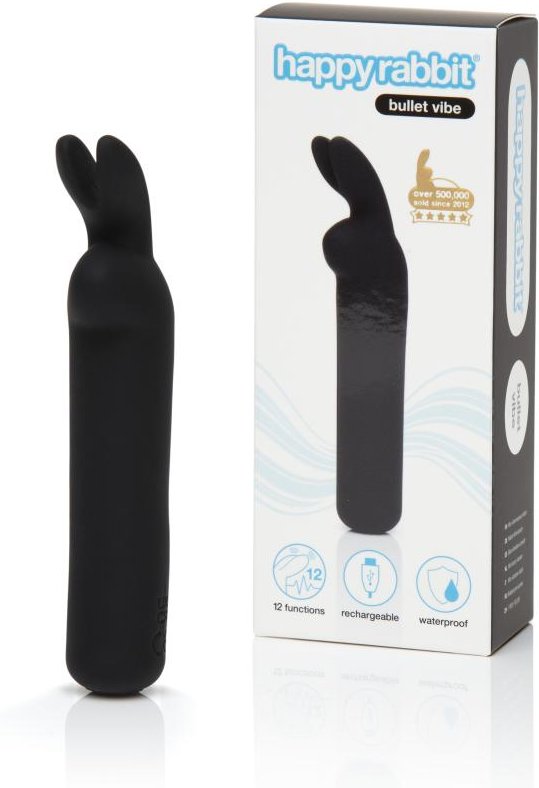Happy Rabbit – Bullet Vibrator – Wiederaufladbar & Schwarz