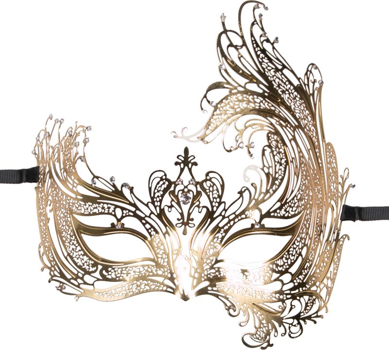 Easytoys Fetish - Durchbrochene venezianische Maske in Gold