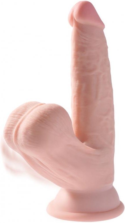 King Cock Plus Realistischer Dildo mit beweglichem Hodensack - 15,2 cm