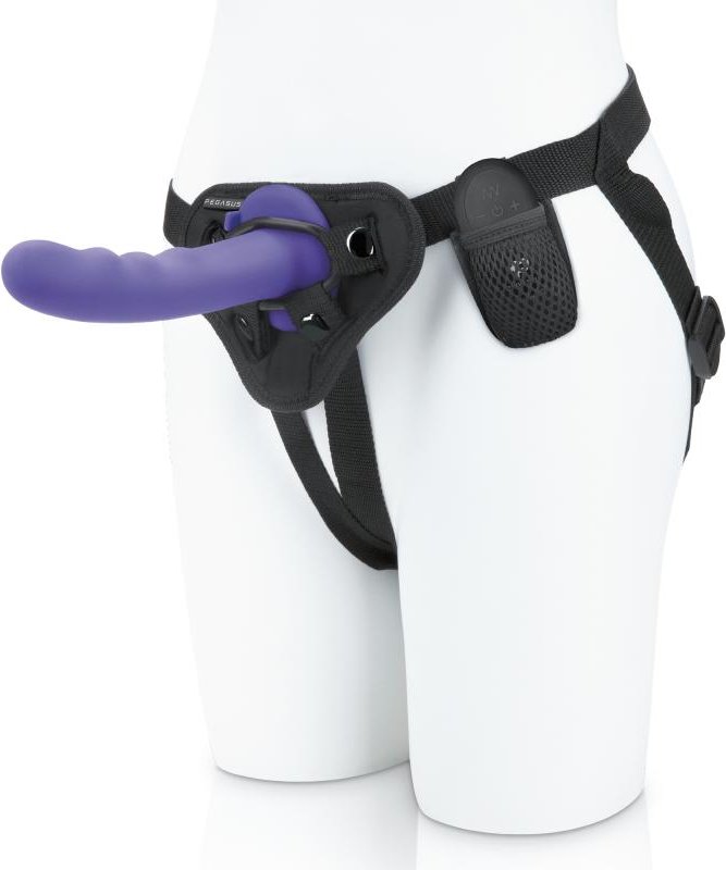 Pegasus - 6 Curved Wave Silicone Peg with harness included