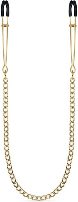 Goldene Brustwarzenklemmen mit Kette