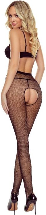 Passion – TIOPEN 038 1/2 Open Tights – Schwarz