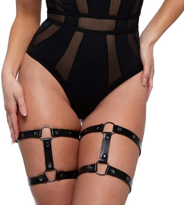 Bedroom Fantasies - Oberschenkelgeschirr - Schwarz