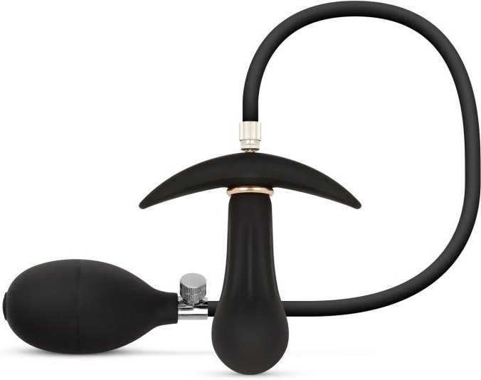 Anal Collection - Aufblasbarer Butt Plug mit Pumpe 8 cm - Schwarz