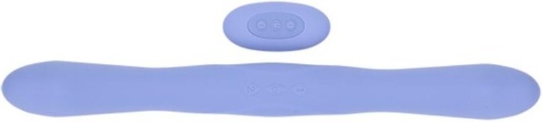 Doc Johnson - Doppelte Vibrator mit Fernbedienung - Blau - 40,6 cm